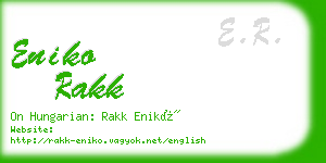 eniko rakk business card